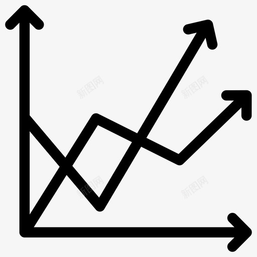 增长图条形图业务图图标svg_新图网 https://ixintu.com 业务 分析 功率 图形 图标 增长 条形图 线图 趋势 速度