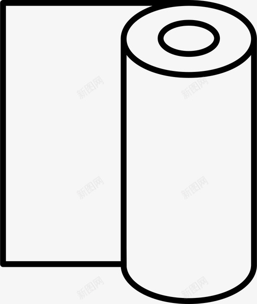 采购产品卷织物纸卷图标svg_新图网 https://ixintu.com 墙纸卷 纸卷 纸巾 纺织品 织物 采购产品卷