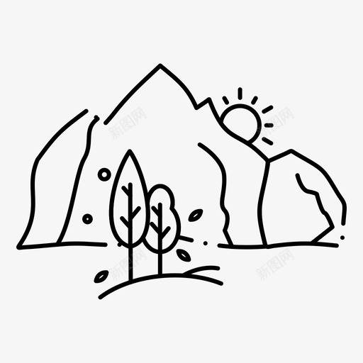 mountainweb界面febcollectionv4图标svg_新图网 https://ixintu.com collection feb mountain v4 web 界面