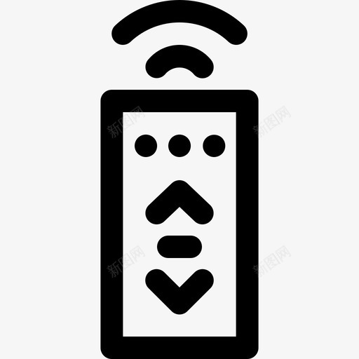 遥控器电视无线图标svg_新图网 https://ixintu.com 无线 智能家居 电视 遥控器