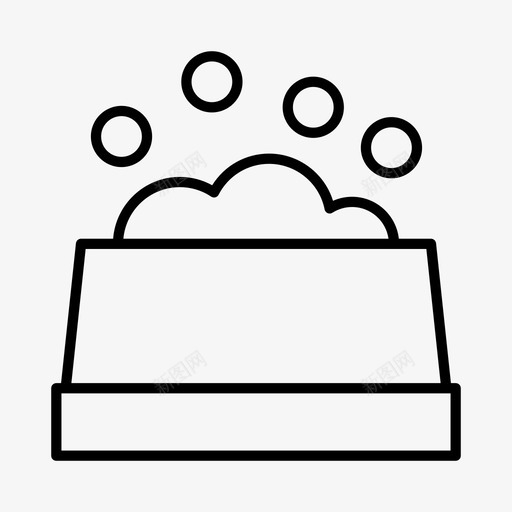 狗碗狗食宠物图标svg_新图网 https://ixintu.com 宠物 宠物食品 狗碗 狗食