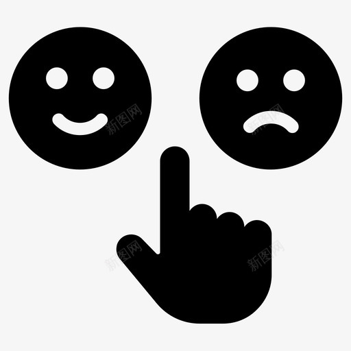 反馈选择满意图标svg_新图网 https://ixintu.com 不满意 反馈 满意 选择
