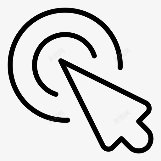 点击光标双击图标svg_新图网 https://ixintu.com 光标 双击 点击 轮廓 鼠标