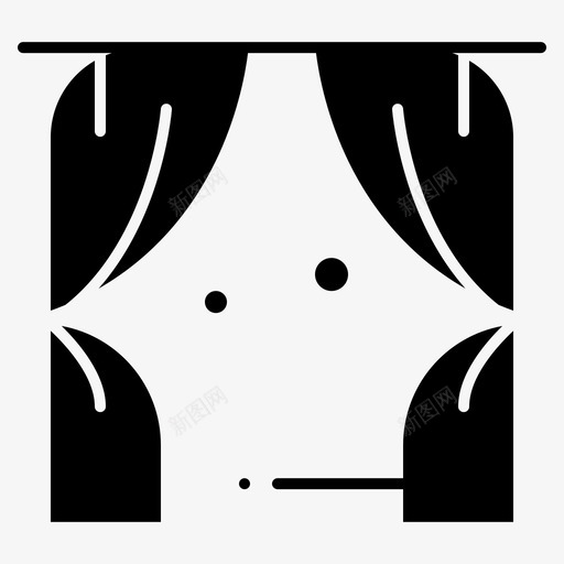 娱乐窗帘休闲图标svg_新图网 https://ixintu.com glyph 休闲 剧院 娱乐 窗帘 美国