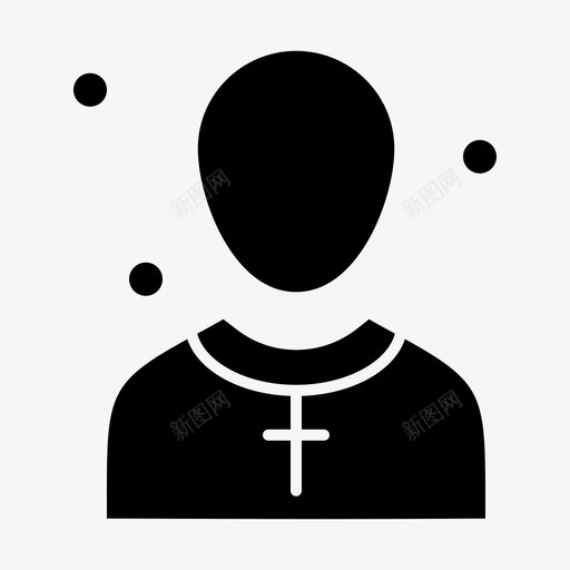 基督教徒教会男性图标svg_新图网 https://ixintu.com 东道主 传教士 基督 基督教 教会 教徒 男性