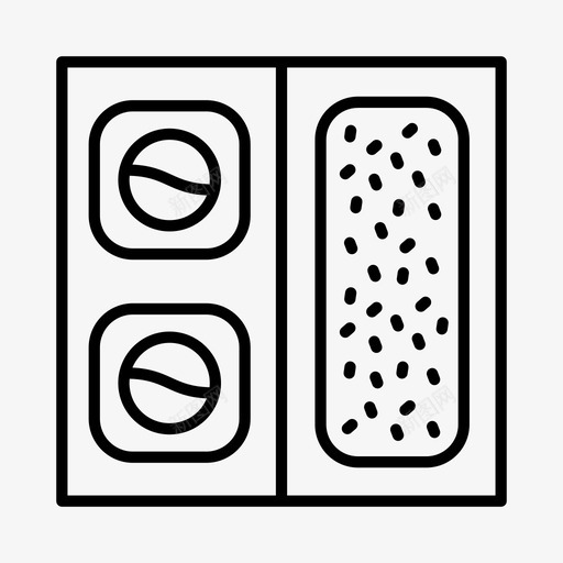 寿司快餐日式图标svg_新图网 https://ixintu.com 东京 垃圾食品 寿司 快餐 日式