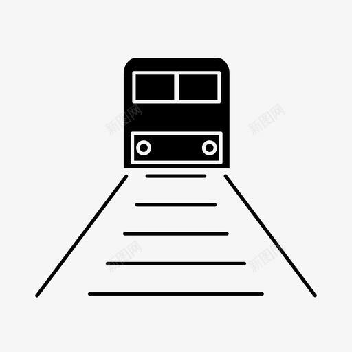 火车快车公共交通图标svg_新图网 https://ixintu.com 交通 公共 快车 旅行 火车 轨道