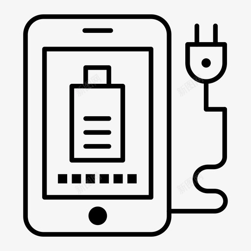 移动式充电式全套图标svg_新图网 https://ixintu.com 2月 v6 web 充电式 全套 即插 即用 界面 移动式 系列