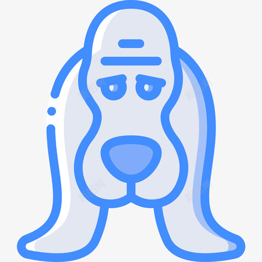 狗狗化身4蓝色图标svg_新图网 https://ixintu.com 狗 狗化身4 蓝色