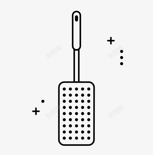 抹刀厨房用具刮刀图标svg_新图网 https://ixintu.com 刮刀 厨房用具 器具 工具 抹刀