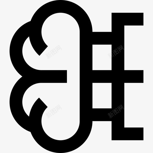 学习人工智能35线性图标svg_新图网 https://ixintu.com 人工智能 学习 线性
