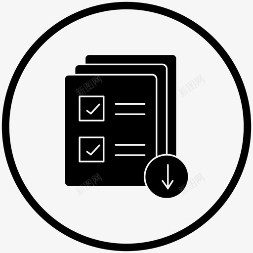 存档列表文件移动图标svg_新图网 https://ixintu.com 上传文件 下载文件 存档列表 敏捷2黑色填充圆圈 移动
