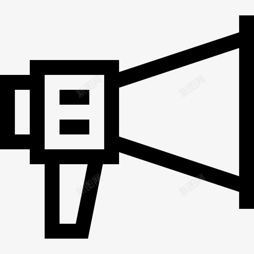 扩音器文案11线性图标svg_新图网 https://ixintu.com 扩音器 文案 线性