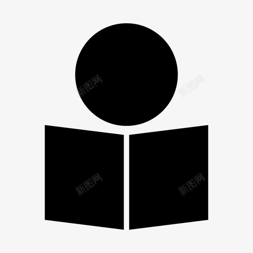 阅读读书学习图标svg_新图网 https://ixintu.com 学习 教育 符号 读书 课程 阅读