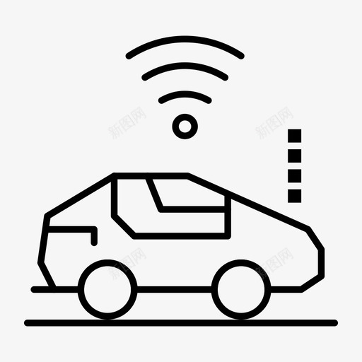 自主车信号wifi图标svg_新图网 https://ixintu.com web界面febcollectionv4 wifi 信号 自主车