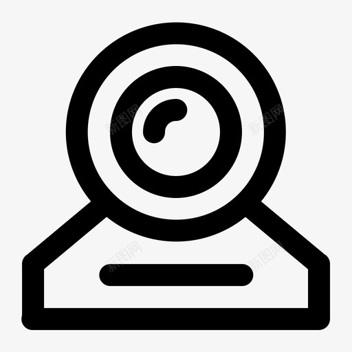 网络摄像头电脑互联网图标svg_新图网 https://ixintu.com 互联网 安全 摄像头 电脑 网络 网络安全