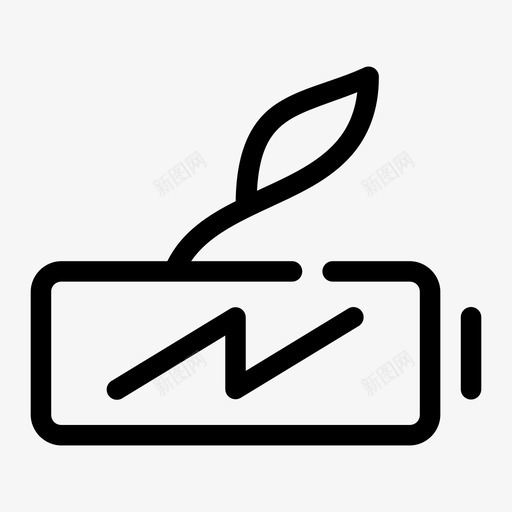 环保电池能源节能图标svg_新图网 https://ixintu.com 介质 可持续性 环保 电池 能源 节能 间隙 随机