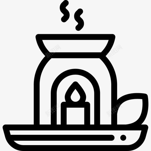 精油spa和桑拿房2线性图标svg_新图网 https://ixintu.com spa 桑拿 精油 线性