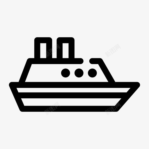游船游轮远洋邮轮图标svg_新图网 https://ixintu.com 夏令营 海轮 游船 游轮 远洋邮轮