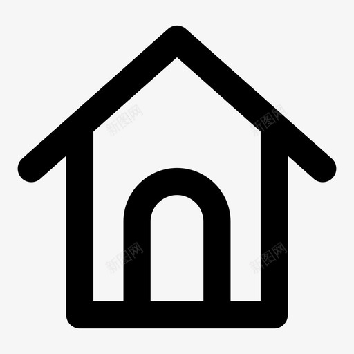 主页后台房产图标svg_新图网 https://ixintu.com 主页 后台 天气 房产 房子