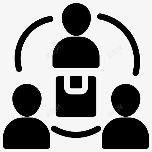 用户网络通信网格图标svg_新图网 https://ixintu.com 全球 商业 图标 字形 操作 用户 组织 结构 网格 网络 通信