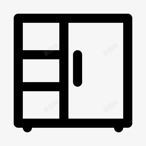 衣柜家具家用电器图标svg_新图网 https://ixintu.com v2 家具 家用电器 系列 衣柜
