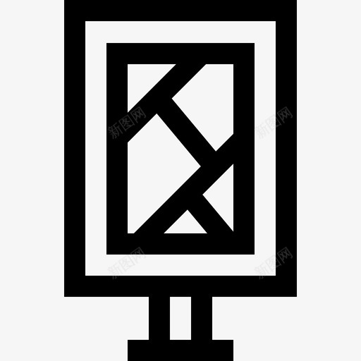 广告牌高速公路服务3直线图标svg_新图网 https://ixintu.com 广告牌 直线 高速公路服务3