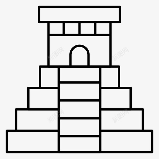 地标建筑房产图标svg_新图网 https://ixintu.com 地标 地标细线图标 地点 建筑 房产 真实