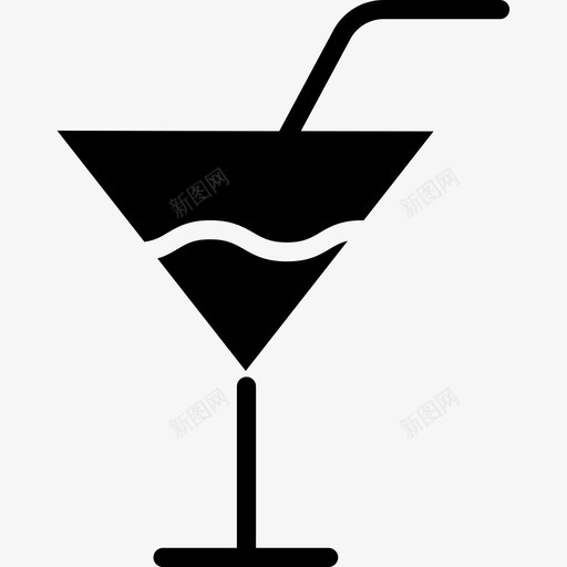 鸡尾酒新年41固体图标svg_新图网 https://ixintu.com 固体 新年 鸡尾酒