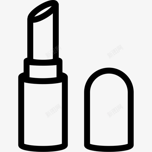 唇膏美容化妆品图标svg_新图网 https://ixintu.com 化妆 化妆品 口腔 唇膏 时尚 美容