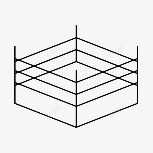 拳击场摔跤运动心房和运动训练细线图标svg_新图网 https://ixintu.com 心房 拳击 摔跤 细线 运动 运动训练