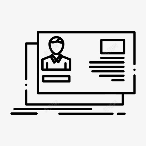 身份证卡邀请图标svg_新图网 https://ixintu.com collection feb v4 web 用户 界面 身份证 邀请