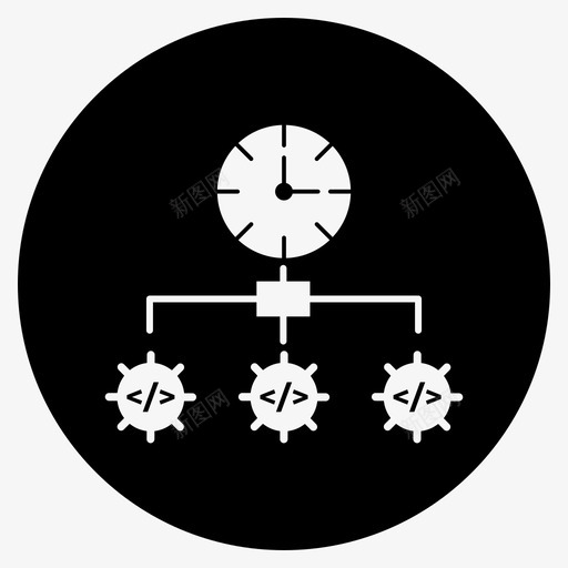 生产力可交付成果发布图标svg_新图网 https://ixintu.com 交付 冲刺 减去 前面 发布 填充 成果 敏捷 生产力 进度 黑色