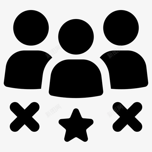 招聘申请人候选人图标svg_新图网 https://ixintu.com 候选人 就业 招聘 申请人 选择