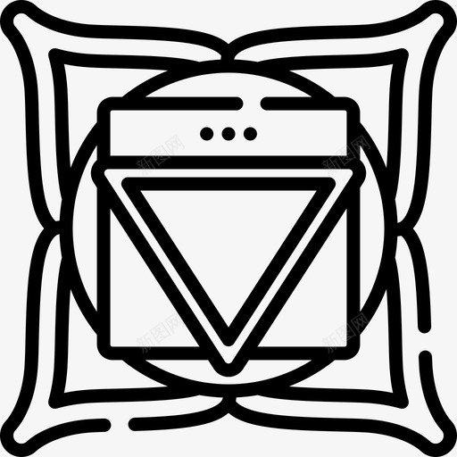 穆拉达拉瑜伽和正念2线性图标svg_新图网 https://ixintu.com 正念 瑜伽 穆拉 线性 达拉