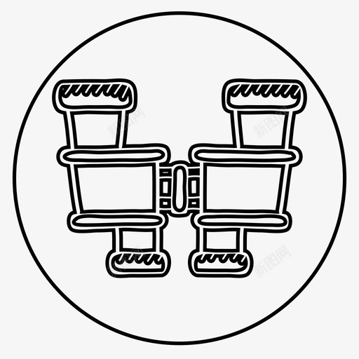 双筒望远镜寻找搜索图标svg_新图网 https://ixintu.com 双筒望远镜 基本涂鸦 寻找 搜索 望远镜