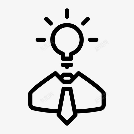 创意光明解决方案图标svg_新图网 https://ixintu.com 光明 创意 办公 商务 思维 概要 解决方案