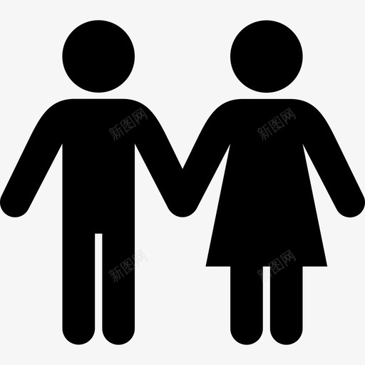 夫妻异性恋恋爱图标svg_新图网 https://ixintu.com 夫妻 女人 家庭 异性恋 恋爱 男人