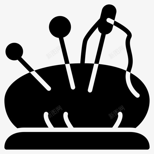 针垫子缝纫图标svg_新图网 https://ixintu.com 图标 垫子 字形 缝合 缝纫 裁剪 裁缝