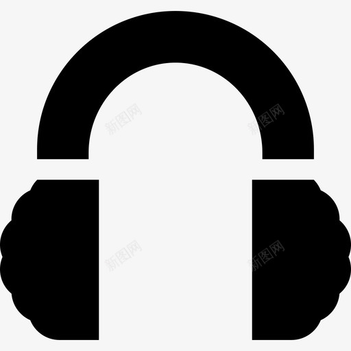 耳罩冬季运动4填充图标svg_新图网 https://ixintu.com 冬季运动 填充 耳罩
