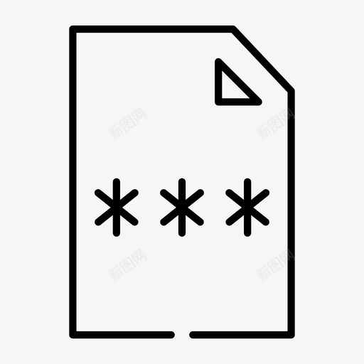 纯文本密码文档文件图标svg_新图网 https://ixintu.com 文件 文档 管理用户界面间隙精简 纯文本 纯文本密码