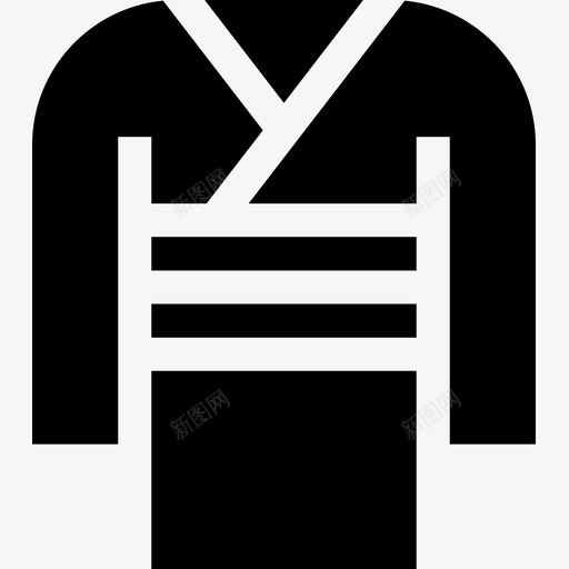 和服日本38填充图标svg_新图网 https://ixintu.com 和服 填充 日本