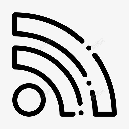 媒体rss社交图标svg_新图网 https://ixintu.com 2月 rss v4 web 媒体 收藏 界面 社交