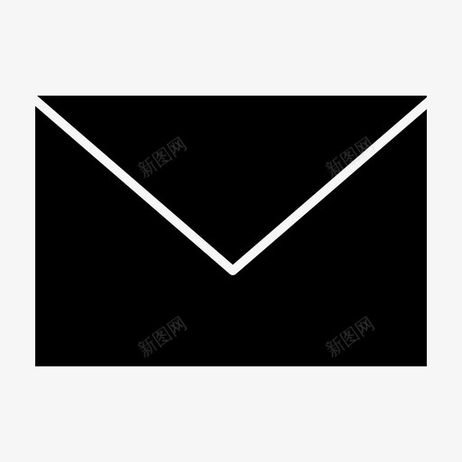 短信息信封邮件图标svg_新图网 https://ixintu.com 信封 发送 基本用户界面元素glyph 消息 短信息 邮件
