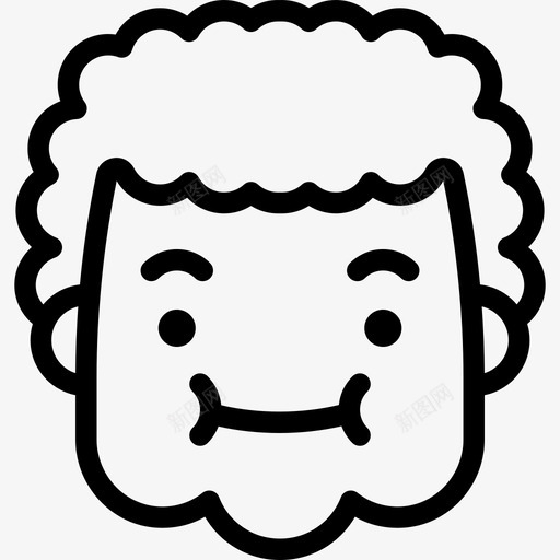 奶奶化身表情图标svg_新图网 https://ixintu.com 化身 奶奶 微笑 表情