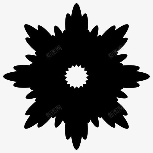 花美丽开花图标svg_新图网 https://ixintu.com 华丽 开花 美丽 花园