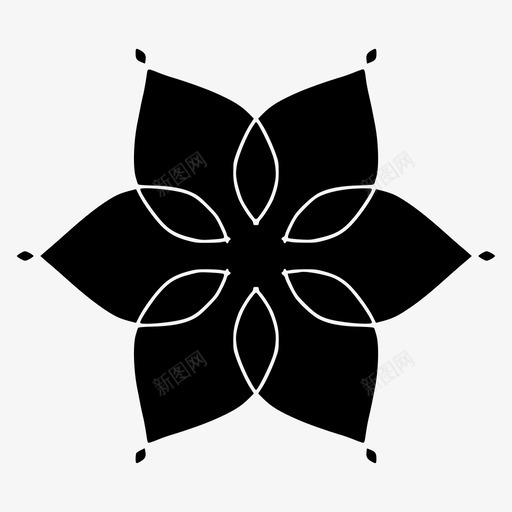 抽象花圆形创意荷花图标svg_新图网 https://ixintu.com 创意荷花 图案 圆形 抽象花 抽象花集1 曼陀罗 螺旋图