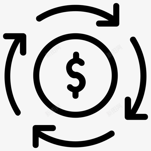 资金流现金流货币兑换图标svg_新图网 https://ixintu.com ab 兑换 地图 旅程 流量 现金流 用户 营运 货币 资金 资金流