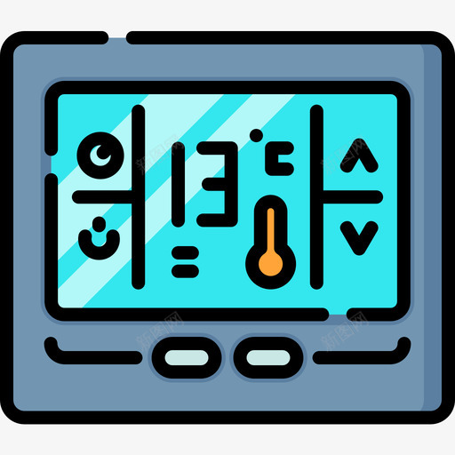温度控制domotics线条颜色线条颜色图标svg_新图网 https://ixintu.com domotics 温度控制 线条 颜色