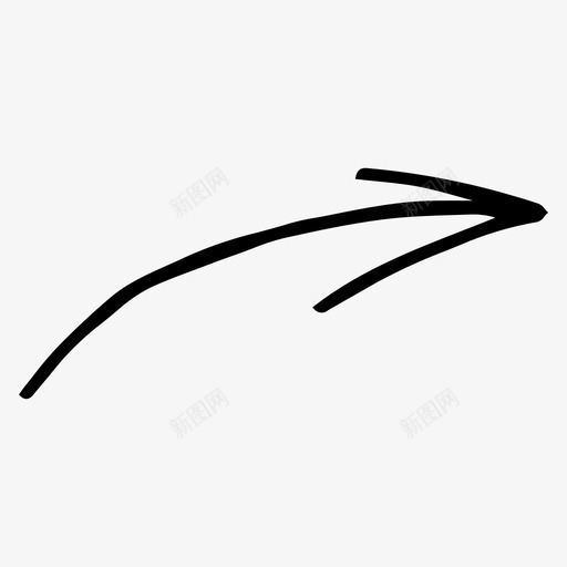 右箭头方向路径图标svg_新图网 https://ixintu.com 指针 方向 符号 箭头 路径